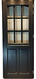 GD MENUISERIES - Porte d'entrée Bois Vitrée Alexa Gris Anthr., H215 x L80 cm Côte Tableau p.Gauche (Poignée, Barillet ref N158RPL -IN158RCI) - vignette