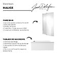 JACOB DELAFON - Tablier bain compatible toutes baignoires rectangulaires, installation angle, 180x90x60cm, Blanc + Pare bain Malice Jacob Delafon - vignette