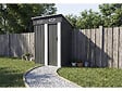 HABITAT ET JARDIN - Abri de jardin métal porte coulissante "Memphis" - 1,36 m² - Gris - vignette