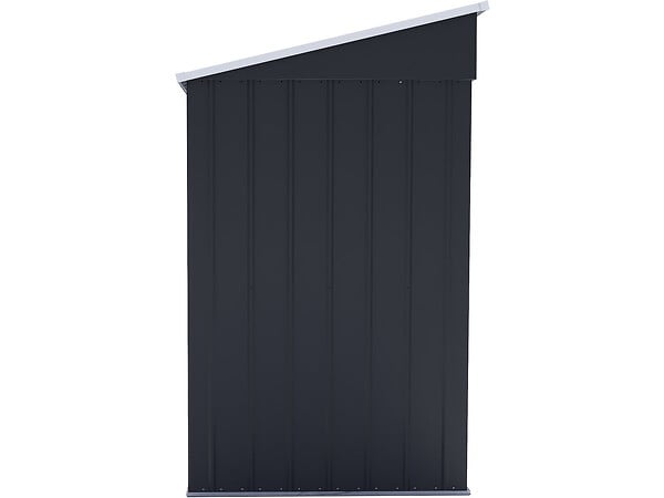 HABITAT ET JARDIN - Abri de jardin métal monopente "Denver" - 3,32 m² - Gris - large