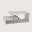 HABITAT ET JARDIN - Table basse en bois "Cayenne" - 100 x 50 x 40 cm - Blanc - vignette