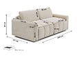 HABITAT ET JARDIN - Canapé lit convertible express "Isadora" - Matelas 18 cm - Couchage 140 cm - 3 places - Beige - vignette