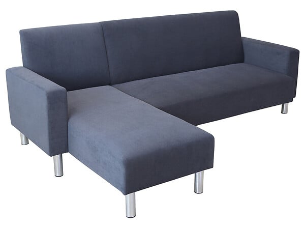 HABITAT ET JARDIN - Canapé d'angle tissu réversible "Rio" - 4 places - Gris - large