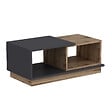 HABITAT ET JARDIN - Table basse en bois "Consept" - 90 x 45 x 36 cm - Gris anthracite - vignette