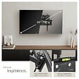 TECTAKE - Support mural TV 26"- 75" orientable et inclinable, VESA max.: 400x400, max. 100kg noir - vignette