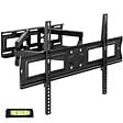 TECTAKE - Support mural TV 32"- 100" orientable et inclinable noir - vignette