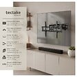 TECTAKE - Support mural TV 32"- 100" orientable et inclinable noir - vignette