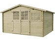 HABITAT ET JARDIN - Abri de jardin en bois traité autoclave "Belmont" - 12.53 m² - 34 mm - vignette