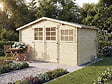 HABITAT ET JARDIN - Abri de jardin en bois traité autoclave "Belmont" - 12.53 m² - 34 mm - vignette