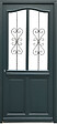 GD MENUISERIES - Porte d'entrée Bois Vitrée Sabrina Gris Anthr., H215 x L90 cm Côte Tableau, p.Droit - vignette