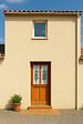 GD MENUISERIES - Porte d'entrée Bois Vitrée SyraH H215 x L90 cm Côte Tableau p.Droit (Poignée, Barillet ref N158RPL -IN158RCI) - vignette