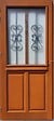 GD MENUISERIES - Porte d'entrée Bois Vitrée SyraH H215 x L90 cm Côte Tableau p.Droit (Poignée, Barillet ref N158RPL -IN158RCI) - vignette