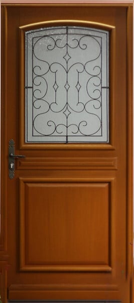 GD MENUISERIES - Porte d'entrée Bois Vitrée Perault, H215 x L90 cm Côte Tableau p.Droit - large