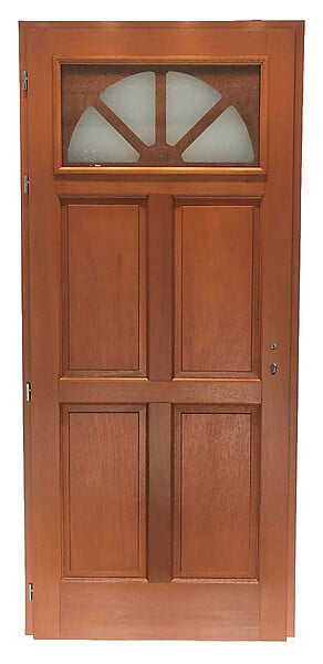 GD MENUISERIES - Porte d'entrée Vitrée Ferji, H215 x L80 cm Côte Tableau p.Droit (Poignée, Barillet ref N158RPL -IN158RCI) - large