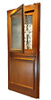 GD MENUISERIES - Porte d'entrée Bois Vitrée Vauban, H215 x L90 cm Côte Tableau p.Droit (Poignée, Barillet ref IN158RPL2 - IN303NEW) - vignette