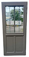 GD MENUISERIES - Porte d'entrée Bois Vitrée Santiago Gris Quartz, H215 x L90 cm Côte Tableau p.Gauche - vignette