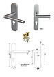 GD MENUISERIES - Porte d'entrée Bois Vitrage Transparent, ELIOTH H215 x L90 cm Côte Tableau p.Gauche (Poignée, Barillet ref N158RPL -IN158RCI) - vignette