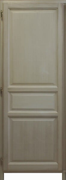 GD MENUISERIES - Porte Placard en Paulownia Tirant Gauche H182 x L46,2 cm - large