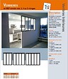 GD MENUISERIES - Verriere d'Atelier Bois MDF Noir 3 Vitrages Clairs H108 cm x L112 cm - vignette