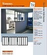 GD MENUISERIES - Verriere d'Atelier Bois MDF Noir 5 Vitrages Clairs H108 cm x L182 cm - vignette
