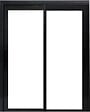 GD MENUISERIES - Fenetre Coulissante Aluminium H125 x L120 cm Gris Gris Anthr 2 vantaux - vignette