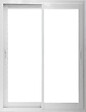 GD MENUISERIES - Fenetre Coulissante Aluminium H105 x L100 cm Blanc 2 vantaux - vignette