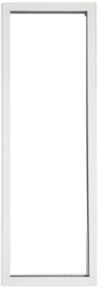 GD MENUISERIES - Fenetre Fixe En Aluminium Blanc Vertical H215 x L60 cm - large