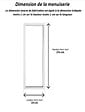 GD MENUISERIES - Fenetre Fixe En Aluminium Blanc Vertical H215 x L60 cm - vignette
