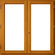 GD MENUISERIES - Fenetre Bois 2 Vantaux H145 x L100 cm Côte Tableau - vignette