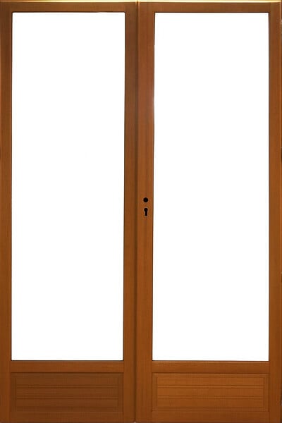 GD MENUISERIES - Porte Fenetre Bois 2 Vantaux H225 x L120 cm Côte Tableau - large