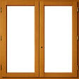 GD MENUISERIES - Fenetre Bois 2 Vantaux H75 x L100 cm Côte Tableau - vignette