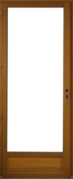 GD MENUISERIES - Porte Fenetre Bois 1 Vantail H205 x L80 cm Côte Tableau Tirant Gauche - large