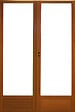 GD MENUISERIES - Porte Fenetre Bois 2 Vantaux H225 x L100 cm Côte Tableau - vignette