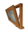 GD MENUISERIES - Chassis Abattant En Bois H60 x L80 cm Côte Tableau, poignee (ref 010220F9) - vignette