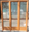 GD MENUISERIES - Porte Fenetre Bois 3 Vantaux H215 x L180 cm Côte Tableau (Poignée, Barillet ref 01245F924) - vignette