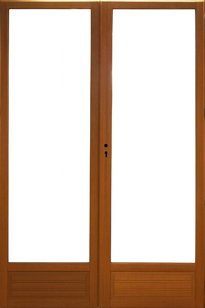 GD MENUISERIES - Porte Fenetre Bois 2 Vantaux H205 x L100 cm Côte Tableau - large