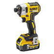 DEWALT - Pack 2 outils 18V DEWALT DCK266P2-QW : Perceuse-visseuse à percussion DCD796, Visseuse à choc DCF887, 2 batteries 5,0 Ah, coffret ToughSystem - vignette
