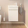 BURGBAD - Meuble WC lave-mains Joline Blanc mat - vignette