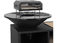 HABITAT ET JARDIN - Barbecue plancha brasero avec four à pizza "Maréchal" - Ø 81 cm  - Noir - vignette