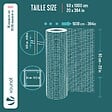VOUNOT - Grillage a maille soude en acier galvanise 13mm fil 0.7mm 0.5x10m metal - vignette