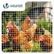 VOUNOT - Grillage a maille soude en acier galvanise 25mm fil 1 mm 0.5x25m metal - vignette