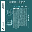 VOUNOT - Grillage a maille soude en acier gaine PVC 25mm fil 1mm 0.5x10m vert - vignette