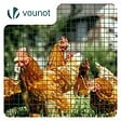 VOUNOT - Grillage a maille soude en acier gaine PVC 25mm fil 1mm 1x25m vert - vignette