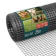 VOUNOT - Grillage a maille soude en acier gaine PVC 13mm fil 0.8mm 0.5x25m gris - vignette