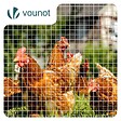 VOUNOT - Grillage a maille soude en acier galvanise 13mm fil 0.7mm 0.5x25m metal - vignette