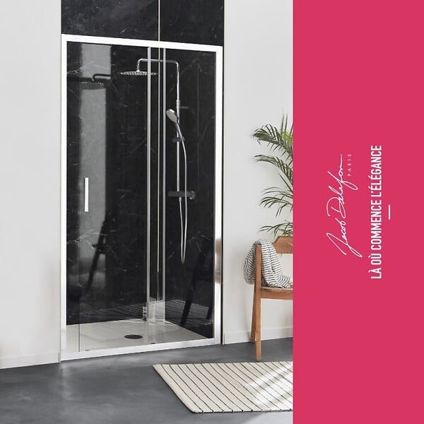 JACOB DELAFON - Paroi de douche L'ingénieuse porte coulissante, installation niche 140 x 200 - large