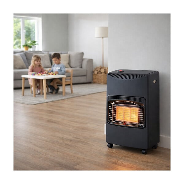 NIKLAS - Poele à gaz Infrarouge 4200W Chauffage gaz intérieur 120m3 Chauffage d'appoint à gaz sur roulettes NIKLAS - large