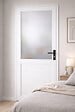 GD MENUISERIES - Bloc Porte Athena BLANC H204 x L83 cm Côte Tableau P.Gauche,Poignee - vignette