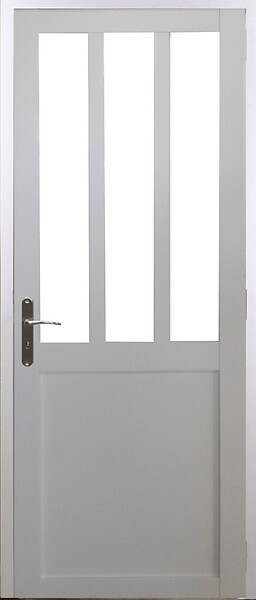 GD MENUISERIES - Bloc Porte Atelier BLANC H204 x L83 cm Côte Tableau P.Droit - large
