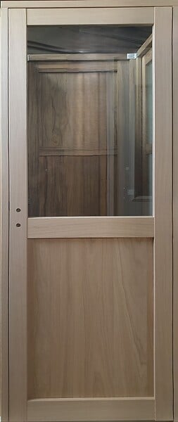 GD MENUISERIES - Bloc Porte Atelier placage chene H204 x L73 cm Côte Tableau P.Droit - large